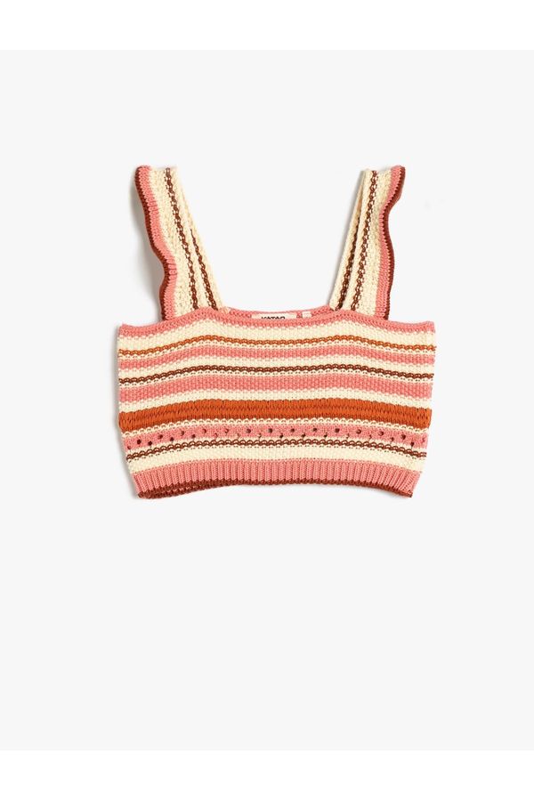 Koton Koton Crochet Crop Top with Straps