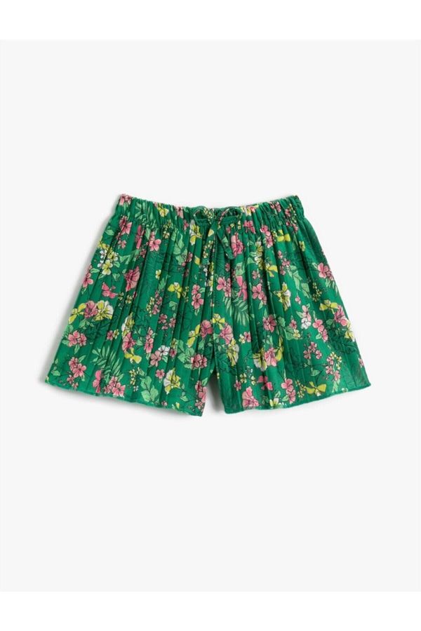 Koton Koton Floral Pleated Shorts