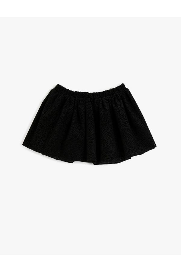Koton Koton Girl's Black Tulle Skirt