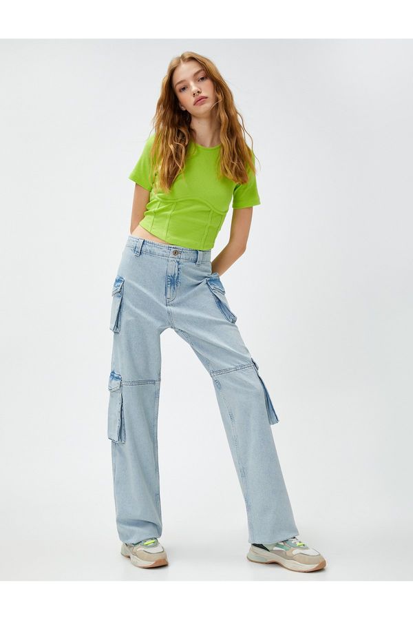 Koton Koton High Waist Cargo Jeans - Bianca Jeans