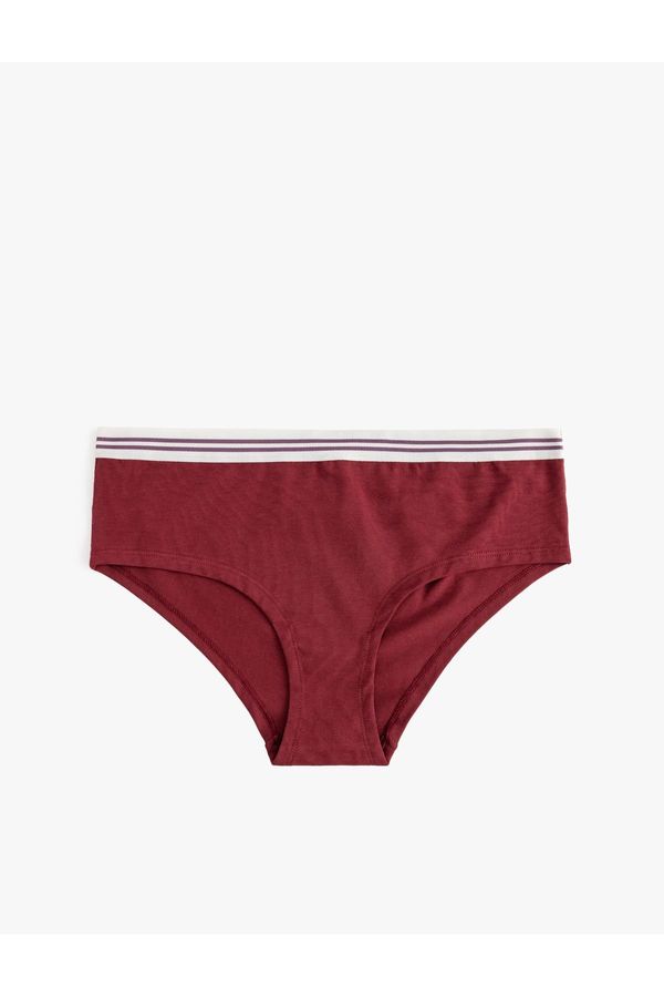 Koton Koton High Waist Hipster Panties Cotton Color Contrast