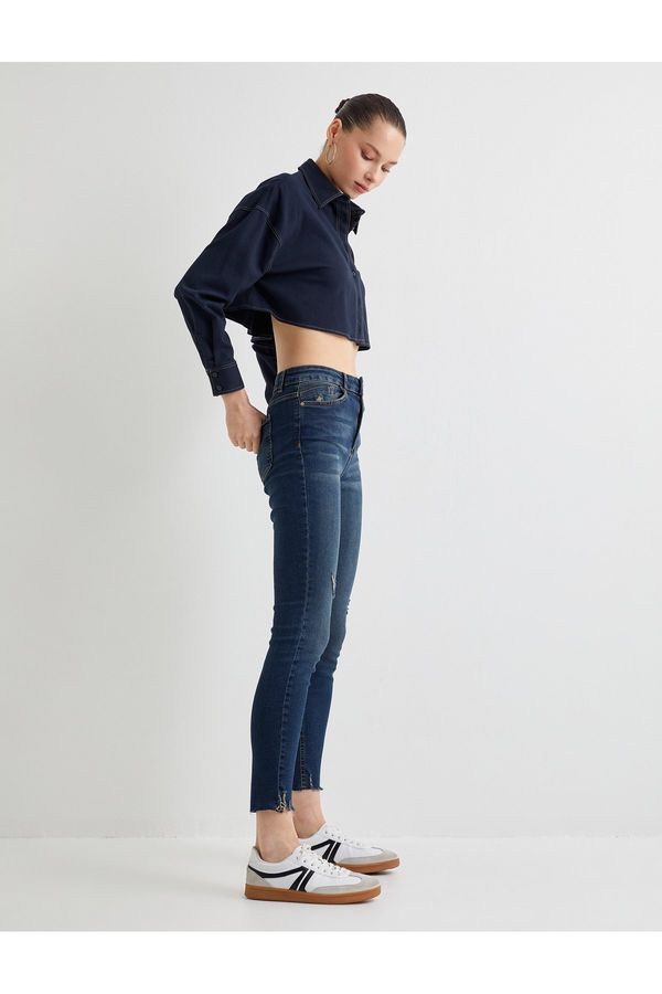 Koton Koton High Waist Skinny Fit Jeans Slim Fit Jeans - Carmen Skinny Jean