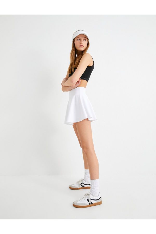 Koton Koton High Waist Tennis Skirt With Shorts