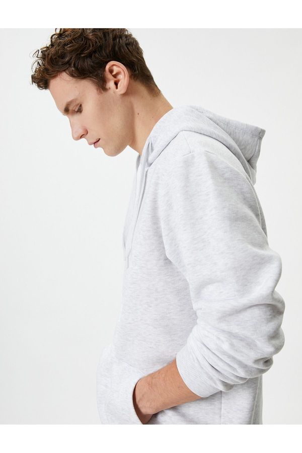 Koton Koton Hooded Sweatshirt Kangaroo Pocket Detailed Long Sleeve