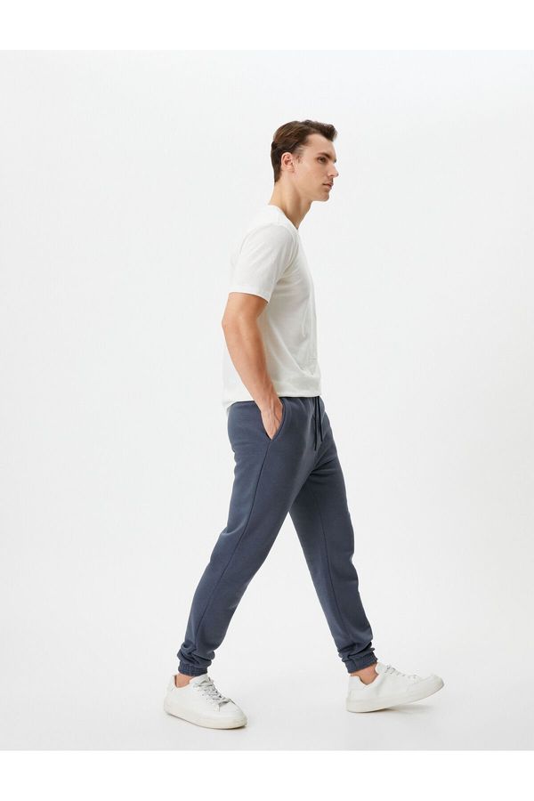 Koton Koton Jogger Sweatpants with Lace Waist, Zipper Detail and Pocket