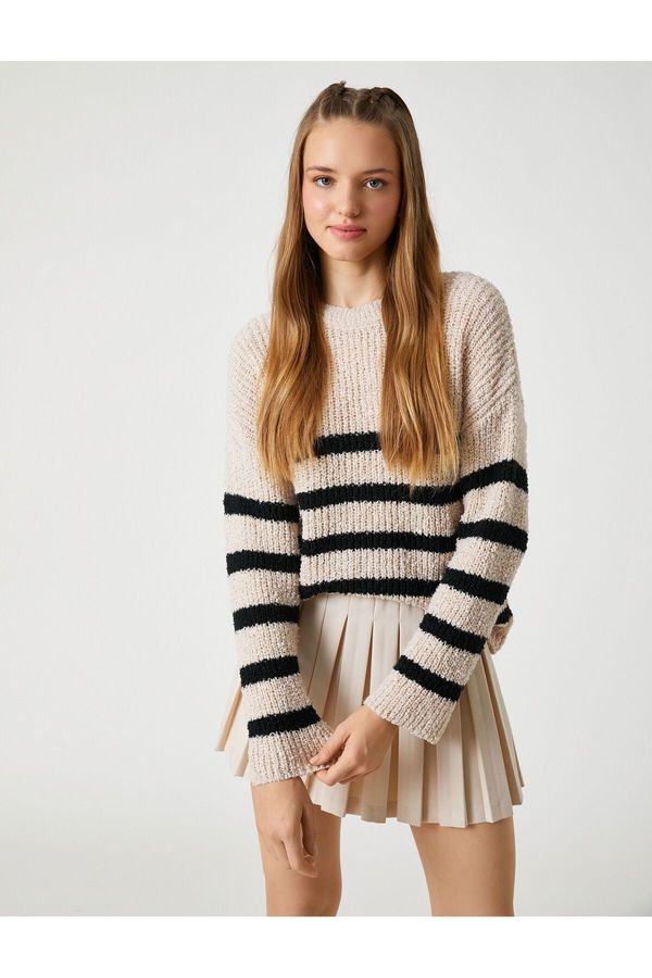 Koton Koton Knitted Sweater Crew Neck Long Sleeve