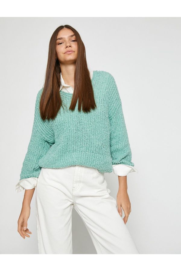 Koton Koton Knitted Sweater V-Neck