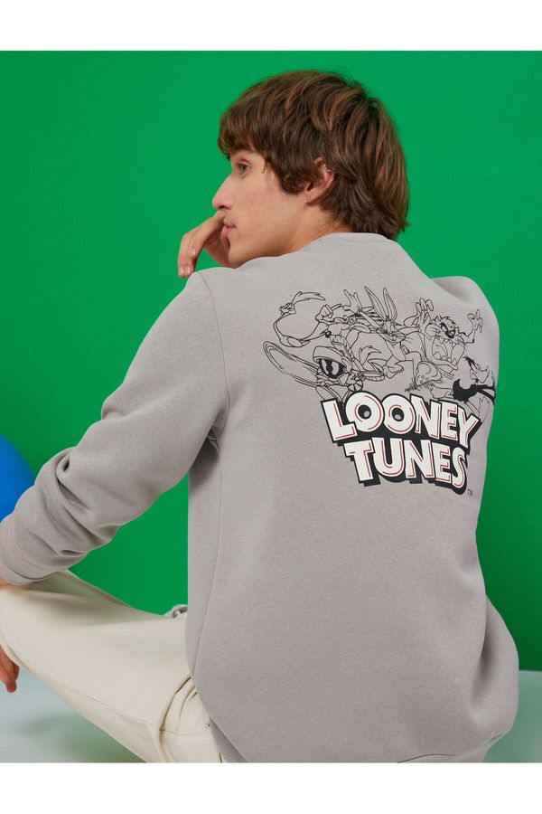 Koton Koton Looney Tunes Sweatshirt Raised Licensed Printed