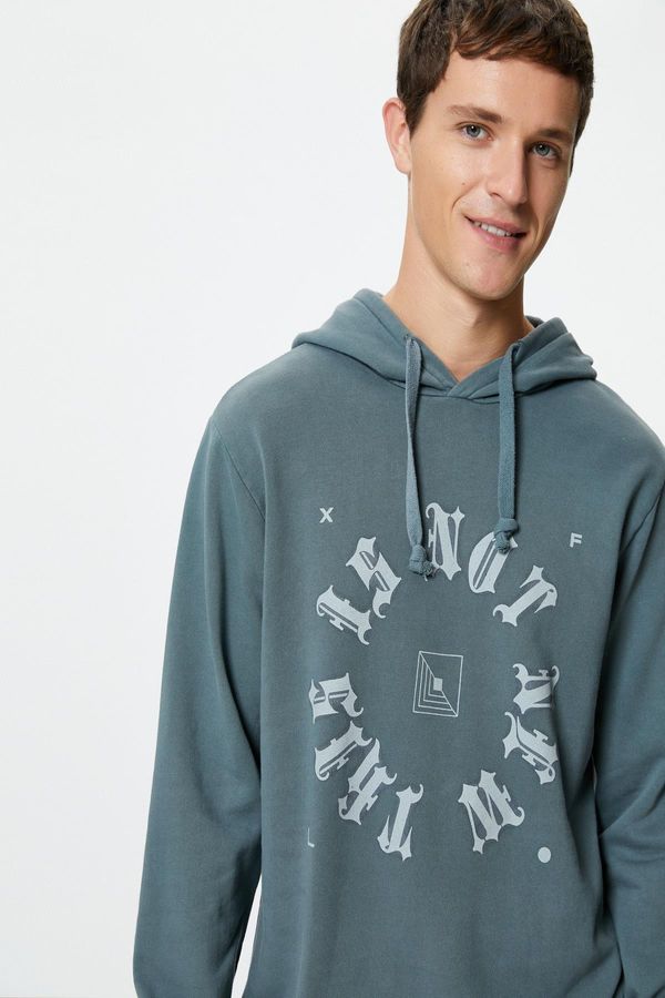 Koton Koton Men's Anthracite Sweatshirt