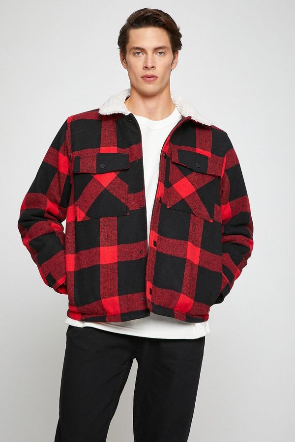 Koton Koton Men's Black Plaid Jacket