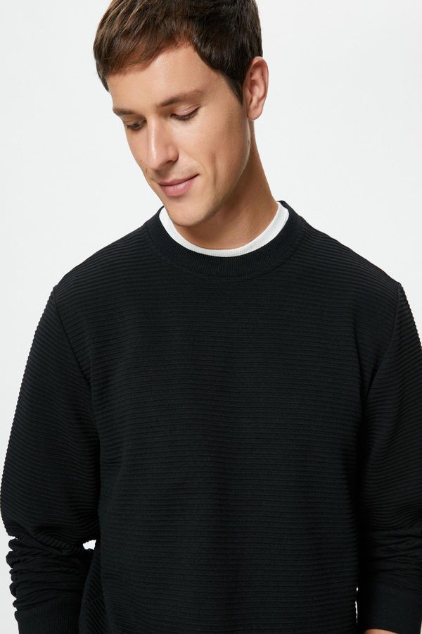 Koton Koton Men's Black Sweater
