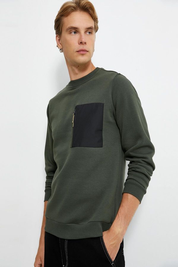 Koton Koton Men's Khaki Sweatshirt