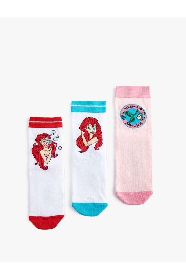 Koton Koton Mermaid Theme Socks Set 3-pack, Embroidered