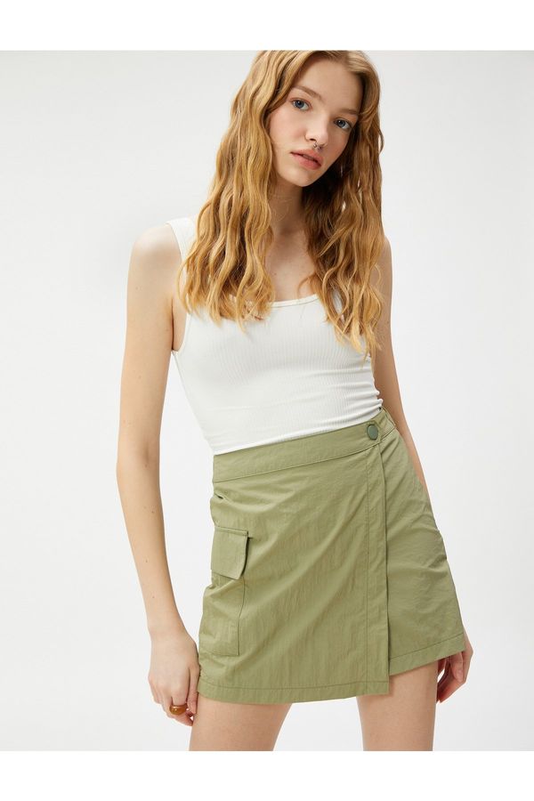 Koton Koton Mini Shorts and Skirt with Cargo Pocket