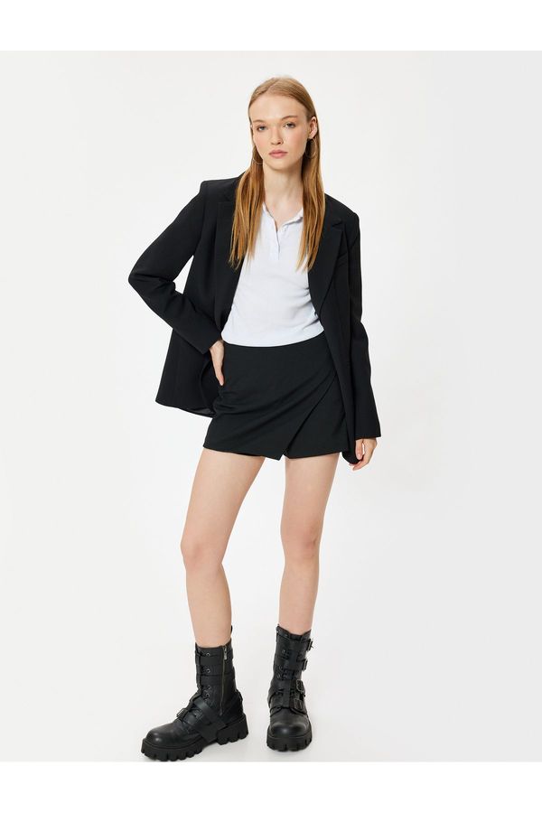 Koton Koton Mini Shorts Skirt Slim Fit Standard Waist