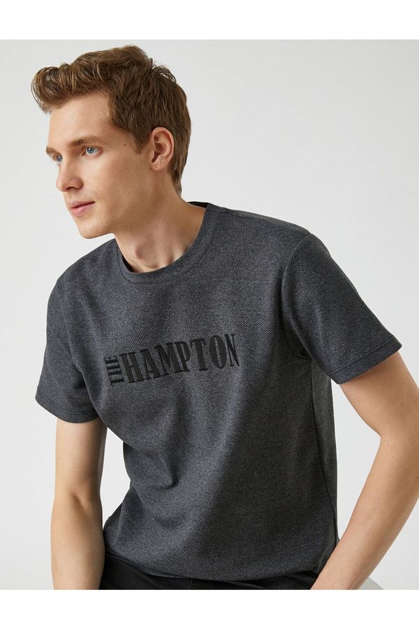 Koton Koton Motto Printed T-Shirt