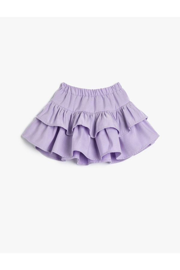 Koton Koton Multi-layered Modal Fabric With Mini Skirt