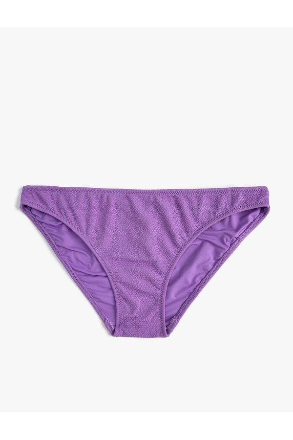 Koton Koton Normal Waist Bikini Bottom Textured