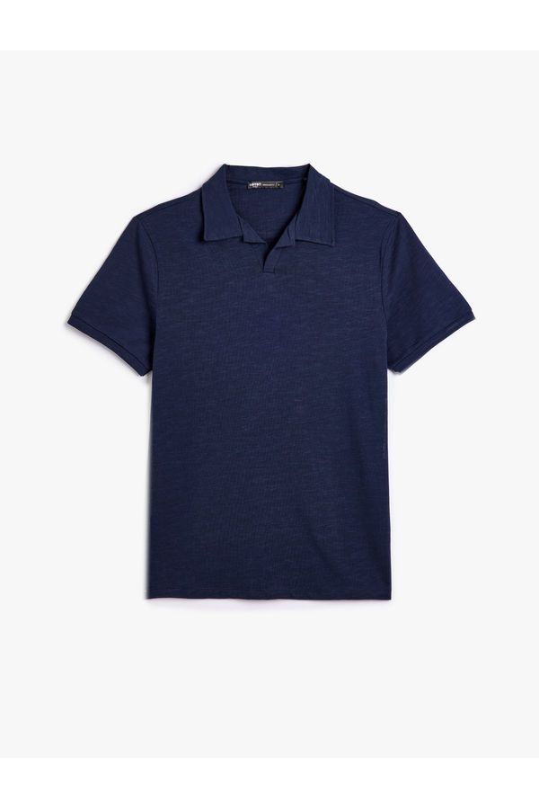 Koton Koton Polo Neck T-Shirt Short Sleeve Cotton