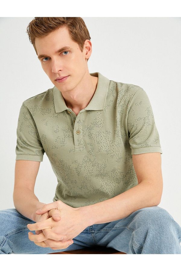 Koton Koton Polo T-shirt - Khaki - Slim fit