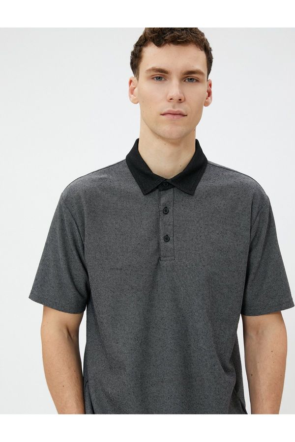 Koton Koton Polo T-Shirt Short Sleeve Buttoned Cotton
