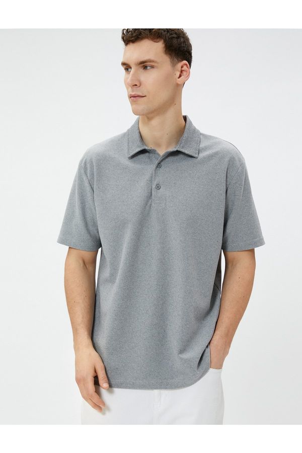 Koton Koton Polo T-Shirt with Short Sleeves and Buttons Cotton