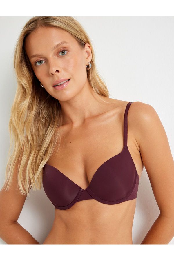 Koton Koton Push Up Bra Filled Underwire Supported Basic