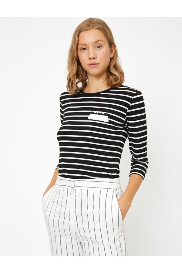 Koton Koton Sequin Detailed T-shirt