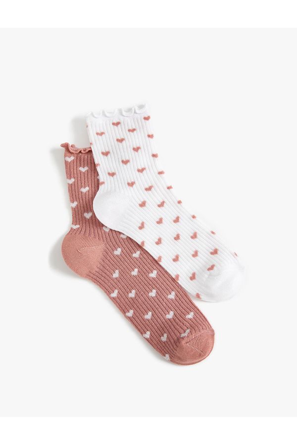 Koton Koton Set of 2 Socks with Hearts