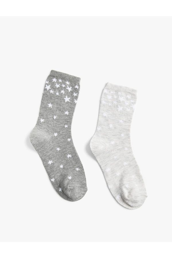 Koton Koton Set of 2 Socks with Star Pattern.