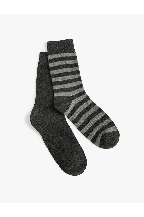 Koton Koton Set of 2 Striped Socks