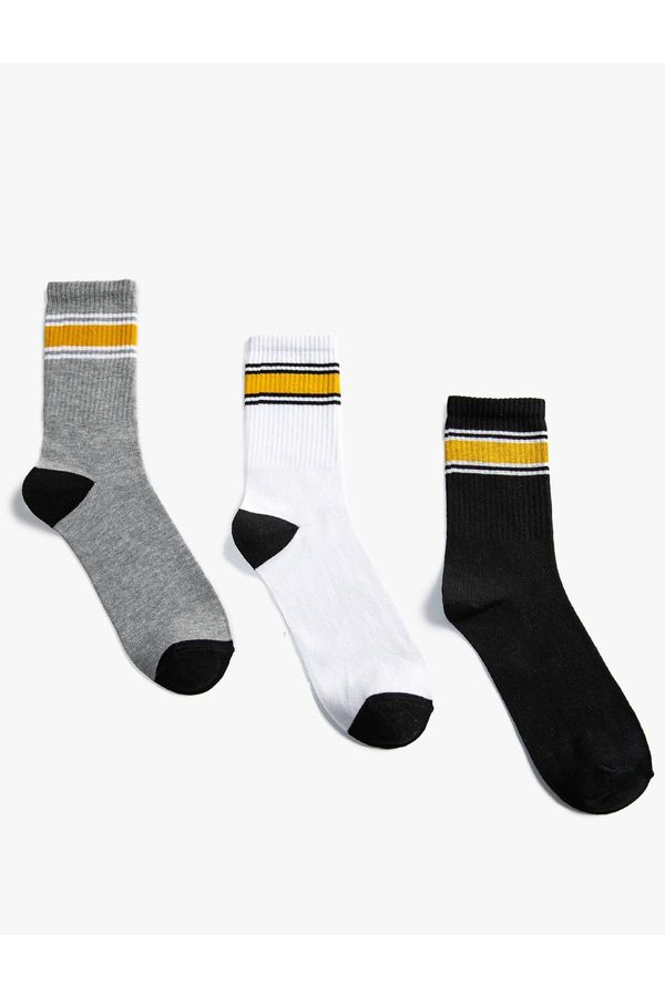 Koton Koton Set of 3 Printed Socks