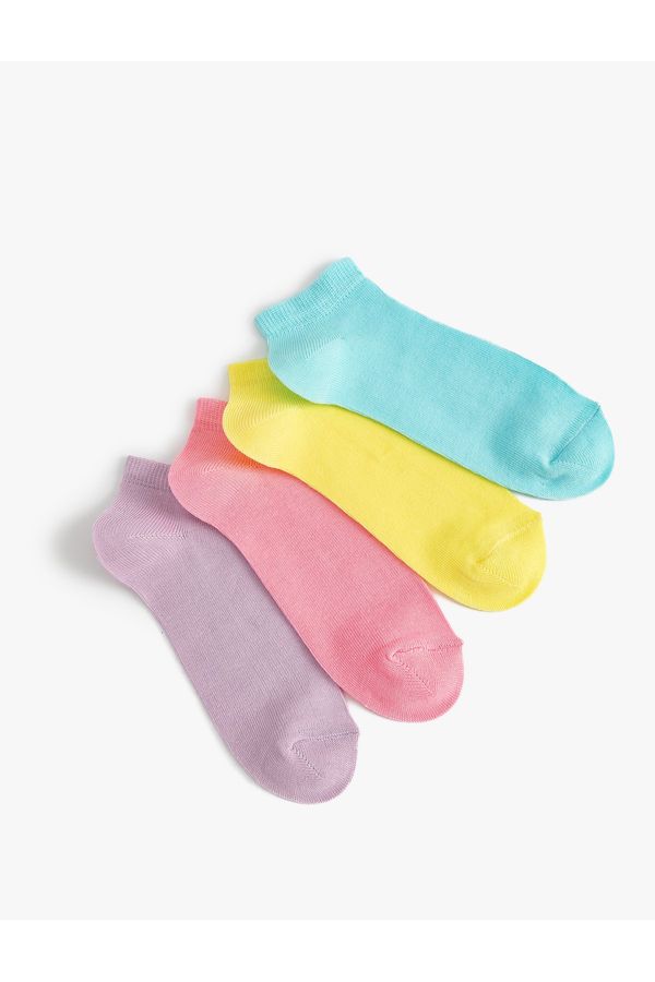 Koton Koton Set of 4 Basic Socks Cotton