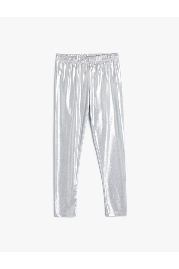 Koton Koton Shiny Leggings Elastic Waist