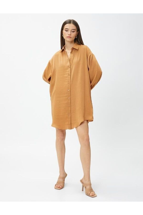 Koton Koton Shirt Dress Mini Long Sleeve