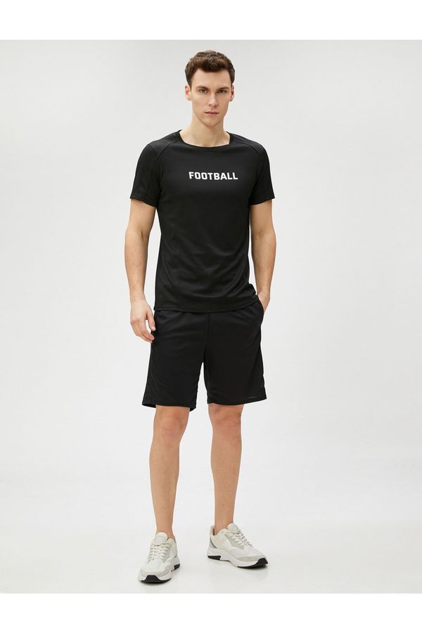 Koton Koton Short Sports Shorts Double Layered with a lace-up waist with pocket.