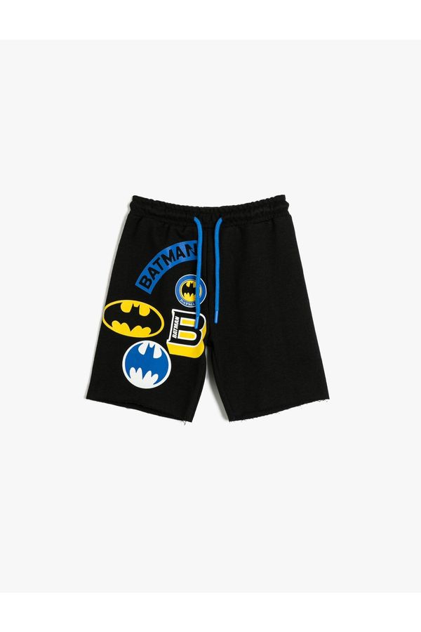Koton Koton Shorts Batman Printed Licensed Cotton Tied Waist