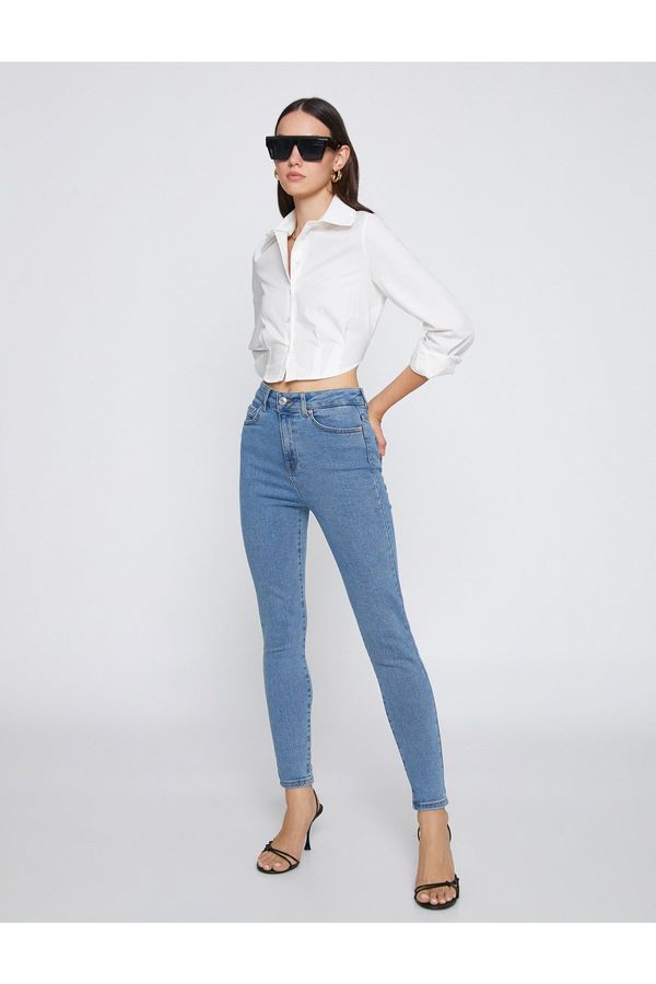 Koton Koton Skinny Leg Jeans High Waisted Jeans - Carmen Jean
