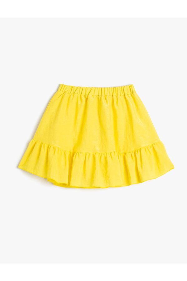 Koton Koton Skirt Layered Ruffles Elastic Waist