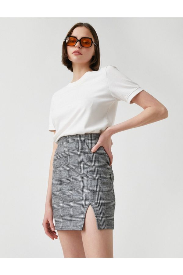 Koton Koton Slit Mini Skirt