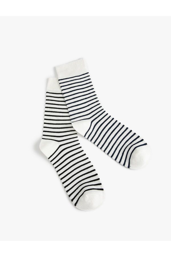 Koton Koton Striped 2-Pack Sock Set