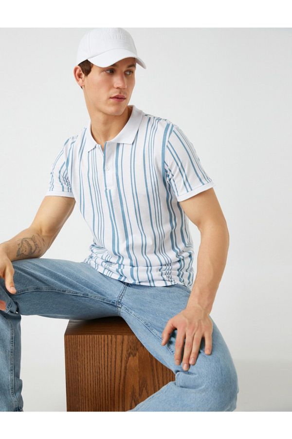 Koton Koton Striped Polo T-Shirt