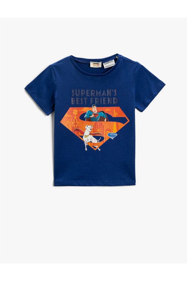 Koton Koton Superman And Krypto Printed T-Shirt Super Pets Licensed