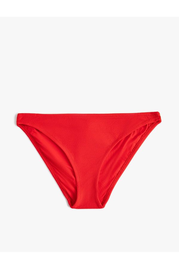 Koton Koton Textured Bikini Bottom Normal Waist