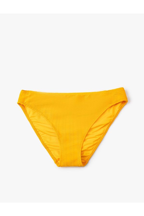 Koton Koton Textured Bikini Bottoms, Normal Waist