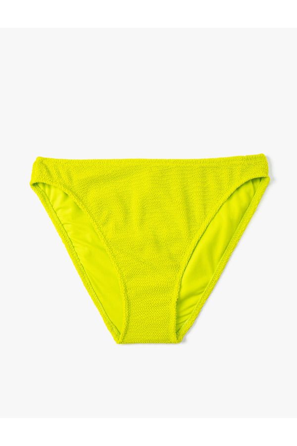 Koton Koton Textured Bikini Bottoms, Normal Waist