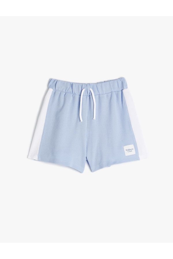 Koton Koton Tie Waist Shorts Color Contrast Cotton