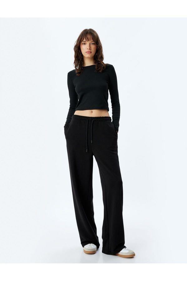 Koton Koton Tracksuit Trousers Pocket Three Thread Raised