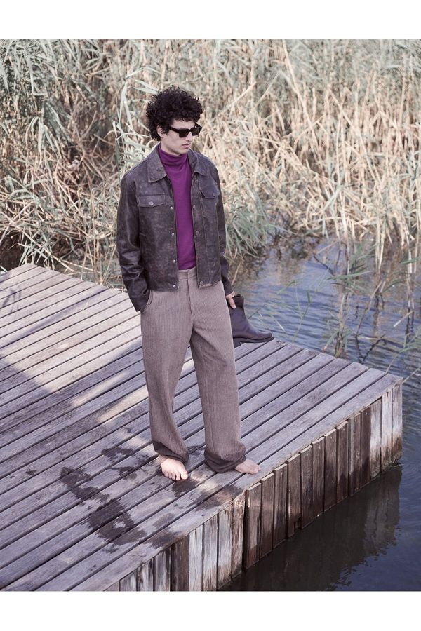 Koton Koton Turtleneck Knitwear Sweater Basic Long Sleeve Viscose Blend