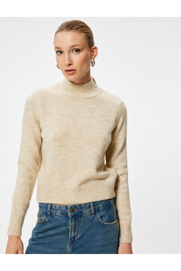 Koton Koton Turtleneck Knitwear Sweater Long Sleeve Soft Textured